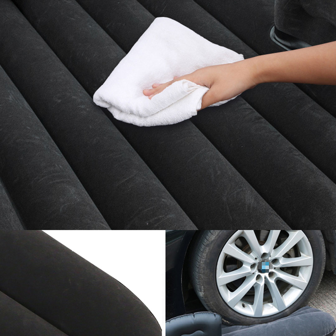 Soga 2X Black Stripe Inflatable Car Mattress Portable Camping Rest Air Bed Travel Compact Sleeping Kit Essentials, Garden, Tools &Amp; Hardware, Automotive Parts &Amp; Accessories, Accessories &Amp; Car Care, Interior Accessories, ,  - Nz Depot 5