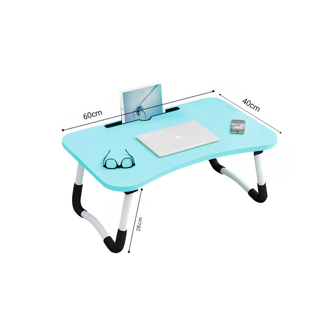 Soga 2X Blue Portable Bed Table Adjustable Foldable Bed Sofa Study Table Laptop Mini Desk With Notebook Stand Card Slot Holder Home Decor, Desks &Amp; Computer Tables, , , , ,  - Nz Depot 6