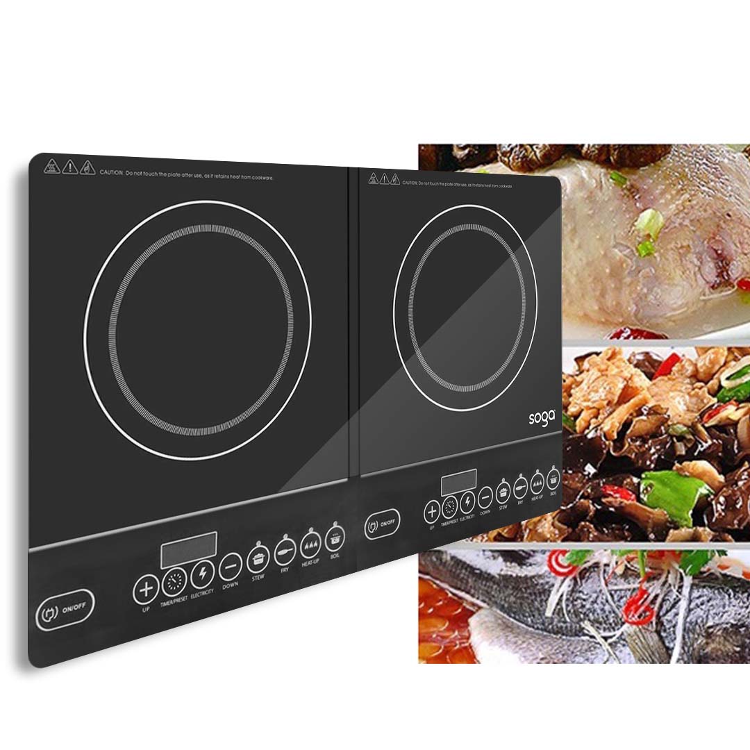 Soga 2X Cooktop Portable Induction Led Electric Double Duo Hot Plate Burners Cooktop Stove, Electronics &Amp; Appliances, Appliances, Large Appliances, Cooktops, Induction Cooktops,  - Nz Depot 7