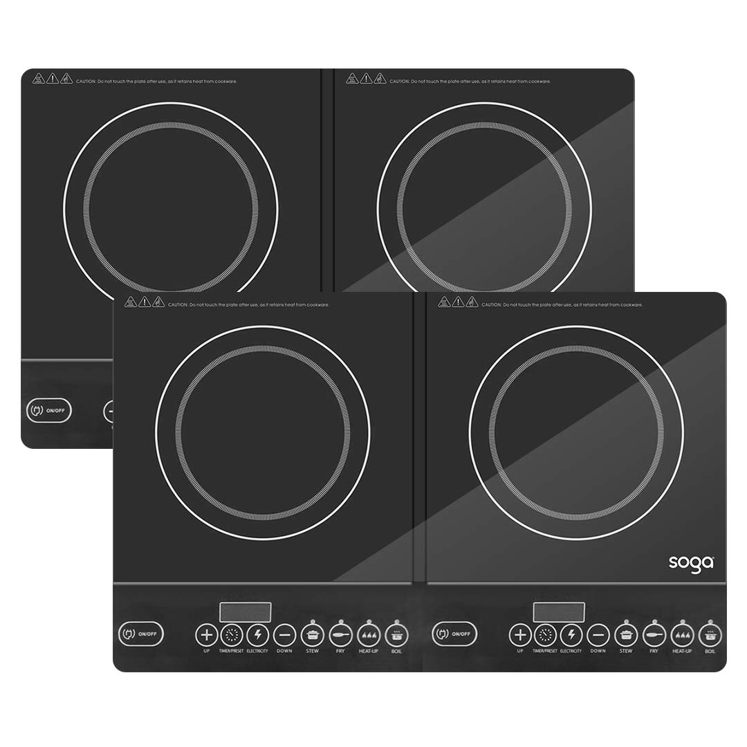 Soga 2X Cooktop Portable Induction Led Electric Double Duo Hot Plate Burners Cooktop Stove, Electronics &Amp; Appliances, Appliances, Large Appliances, Cooktops, Induction Cooktops,  - Nz Depot 1