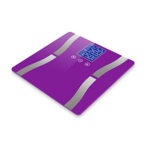 SOGA 2X Digital Body Fat Scale Bathroom Scales Weight Gym Glass Water LCD Purple/Pink, home & living, bathroom, bathroom accessories, bathroom scales, ,  - NZ DEPOT 2