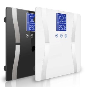 SOGA 2X Glass LCD Digital Body Fat Scale Bathroom Electronic Gym Water Weighing Scales Black/White, home & living, bathroom, bathroom accessories, bathroom scales, ,  - NZ DEPOT 1