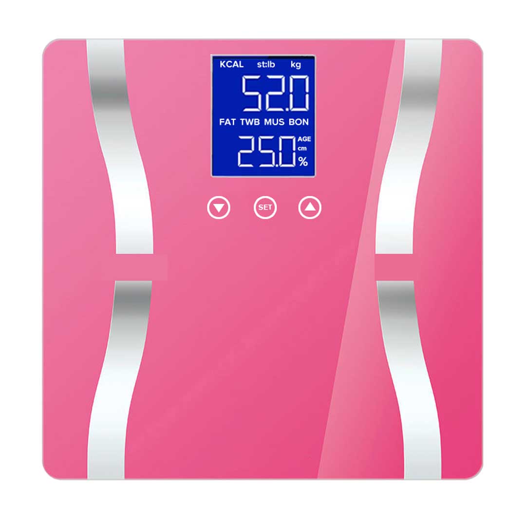 Soga 2X Glass Lcd Digital Body Fat Scale Bathroom Electronic Gym Water Weighing Scales Blue, Home &Amp; Living &Gt; Bathroom &Gt; Bathroom Accessories &Gt; Bathroom Scales, , , , ,  - Nz Depot 3