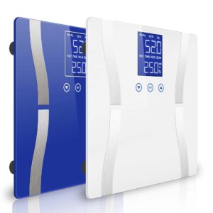 SOGA 2X Glass LCD Digital Body Fat Scale Bathroom Electronic Gym Water Weighing Scales Blue/White, home & living, bathroom, bathroom accessories, bathroom scales, ,  - NZ DEPOT 1