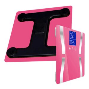 SOGA 2X Glass LCD Digital Body Fat Scale Bathroom Electronic Gym Water Weighing Scales Pink, home & living, bathroom, bathroom accessories, bathroom scales, ,  - NZ DEPOT 2