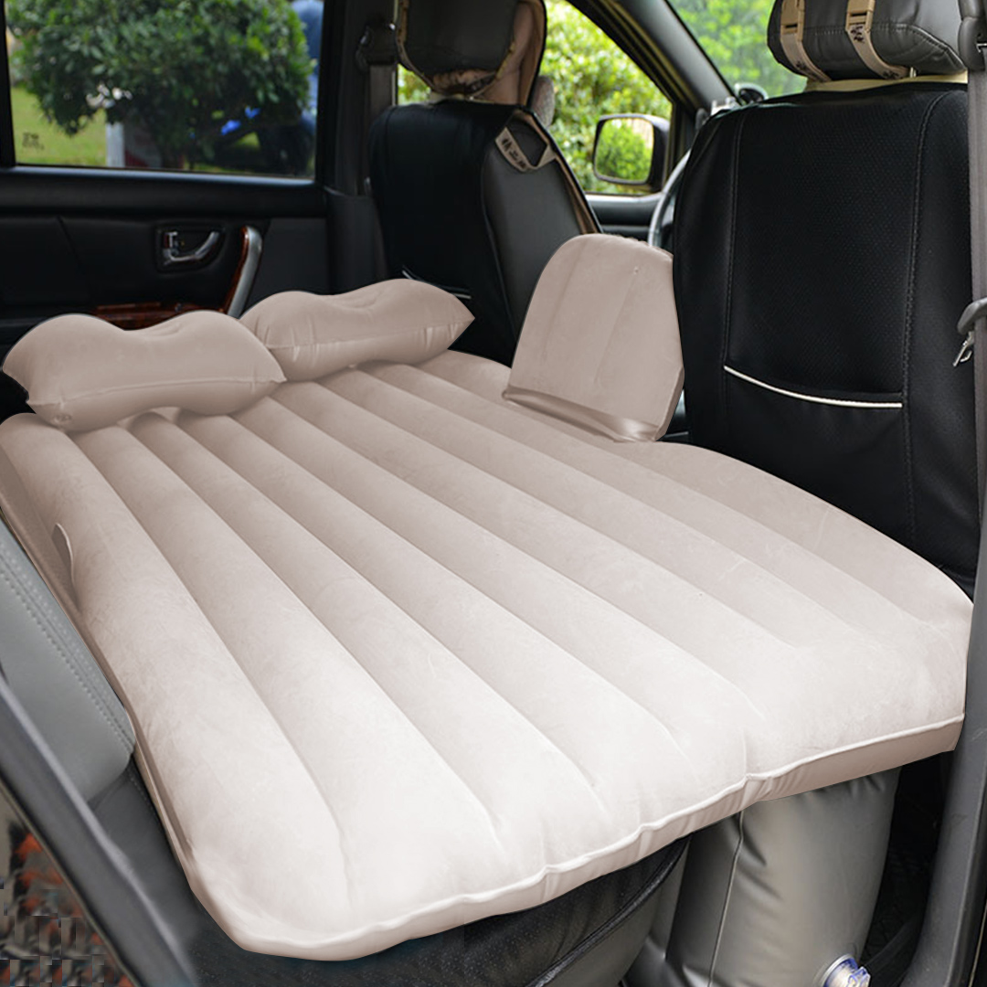 SOGA 2X Inflatable Car Mattress Portable Travel Camping Air Bed Rest Sleeping Bed Beige, Garden, Tools & Hardware, Automotive Parts & Accessories, Accessories & Car Care, Interior Accessories,  - NZ DEPOT 4