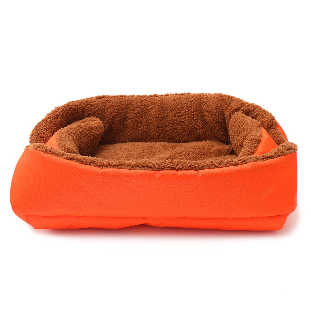 Soga 2X Orange Dual-Purpose Cushion Nest Cat Dog Bed Warm Plush Kennel Mat Pet Home Travel Essentials, Pet Supplies, Dogs, Carriers &Amp; Travel Products, , ,  - Nz Depot 2