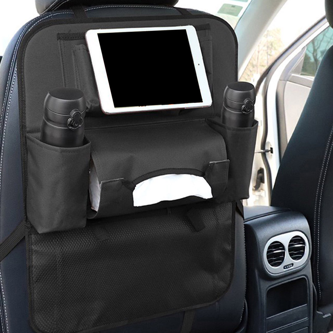 SOGA 2X PVC Leather Car Back Seat Storage Bag Multi-Pocket Organizer Backseat and iPad Mini Holder Black, Garden, Tools & Hardware, Automotive Parts & Accessories, Accessories & Car Care, Interior Accessories, ,  - NZ DEPOT 5