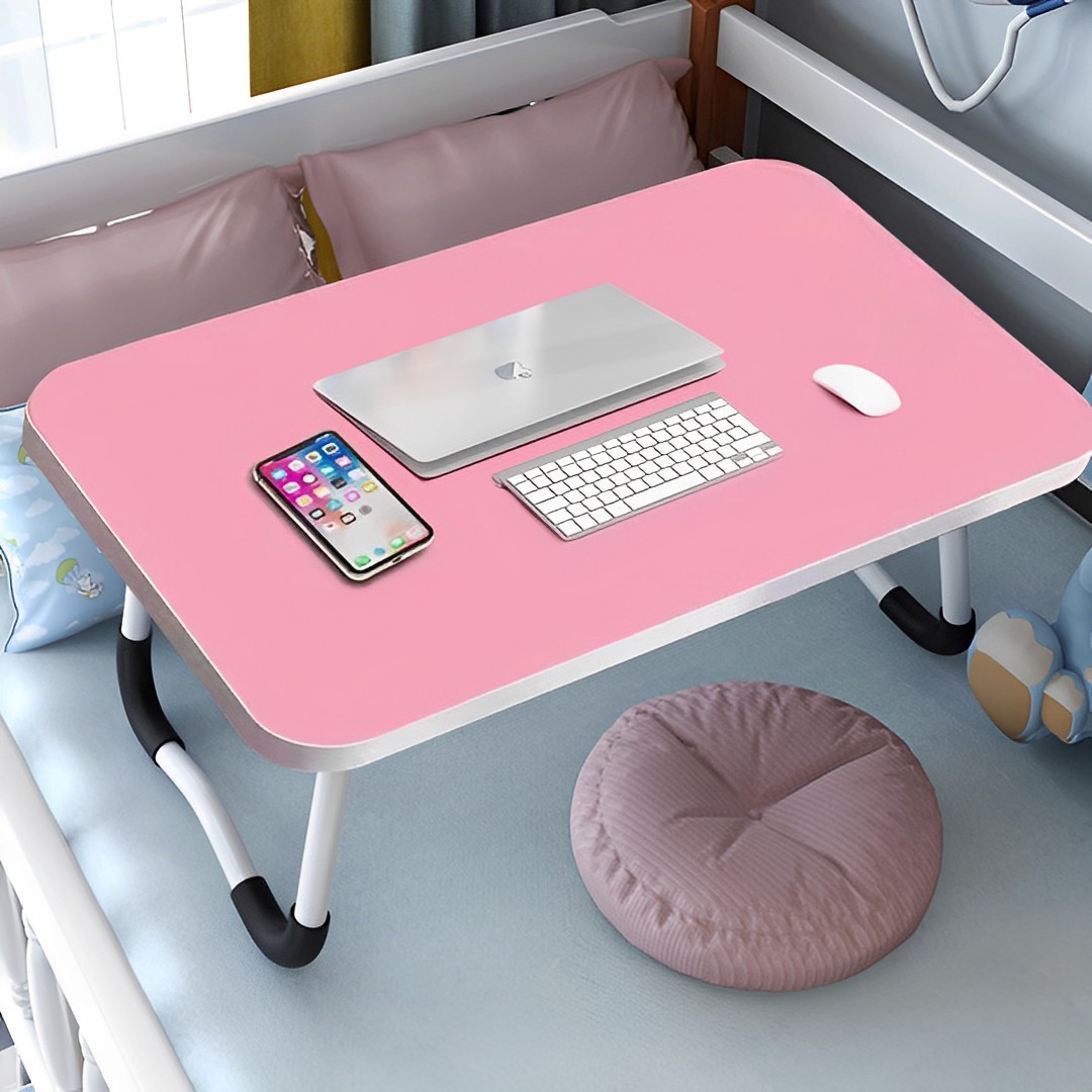 Soga 2X Pink Portable Bed Table Adjustable Foldable Bed Sofa Study Table Laptop Mini Desk Breakfast Tray Home Decor, Desks &Amp; Computer Tables, , , , ,  - Nz Depot 3