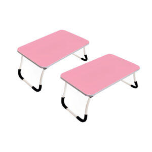 SOGA 2X Pink Portable Bed Table Adjustable Foldable Bed Sofa Study Table Laptop Mini Desk Breakfast Tray Home Decor, Desks & Computer Tables, , , , ,  - NZ DEPOT 1