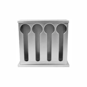 SOGA 2X Stainless Steel Buffet Restaurant Spoon Utensil Holder Storage Rack 4 Holes, Home & Living, Kitchen & Dining, Tableware, Cutlery, ,  - NZ DEPOT 2