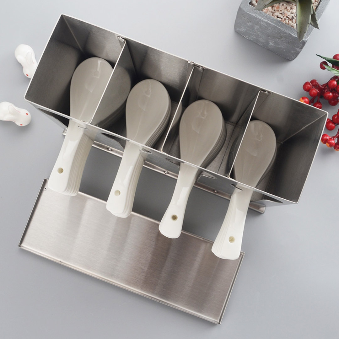 Soga 2X Stainless Steel Buffet Restaurant Spoon Utensil Holder Storage Rack 4 Holes, Home &Amp; Living, Kitchen &Amp; Dining, Tableware, Cutlery, ,  - Nz Depot 7