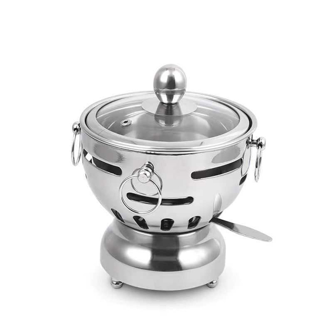 Soga 2X Stainless Steel Mini Asian Buffet Hot Pot Single Person Shabu Alcohol Stove Burner With Glass Lid, Business &Amp; Industrial, Food Service, Plate &Amp; Dish Warmers, , ,  - Nz Depot 3