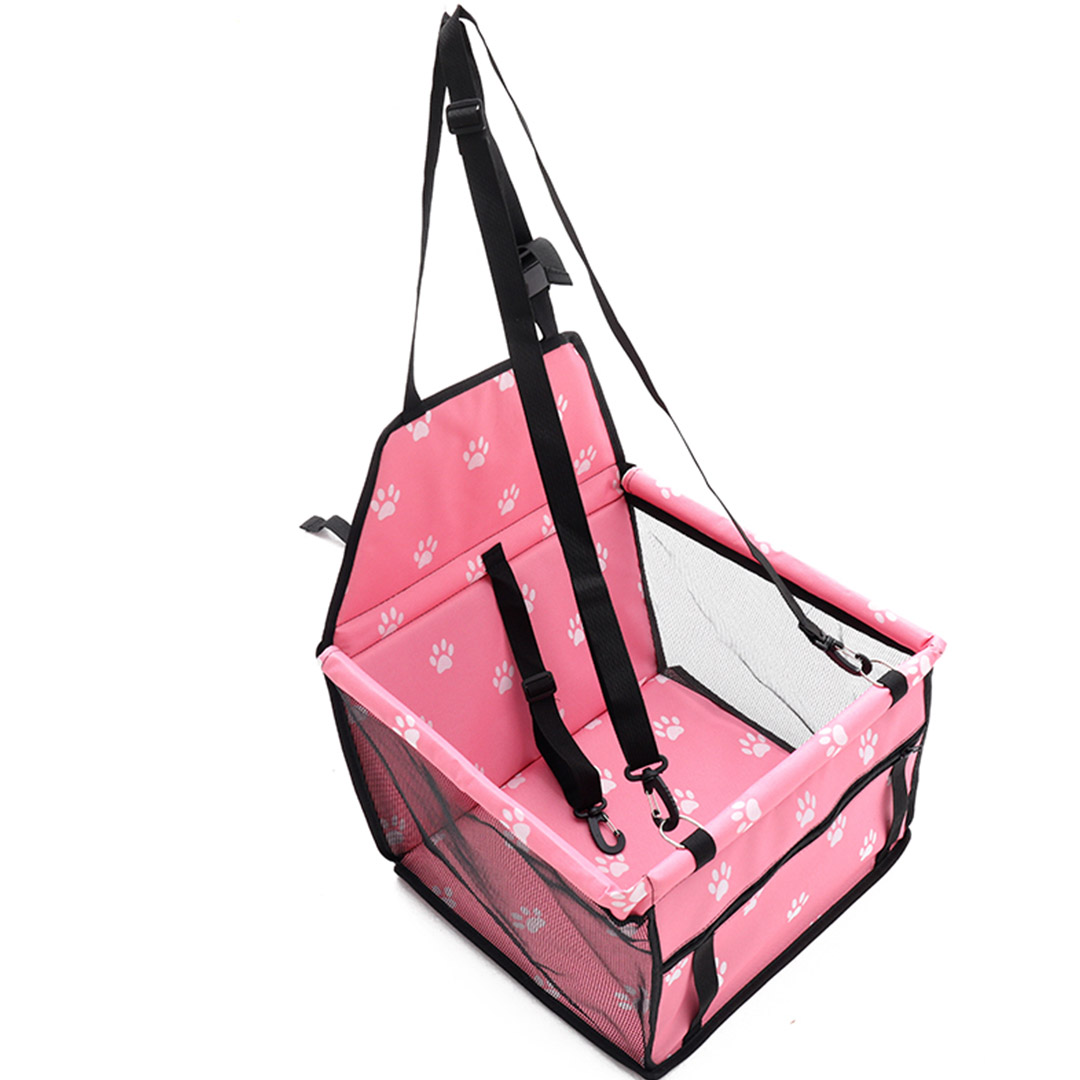 Soga 2X Waterproof Pet Booster Car Seat Breathable Mesh Safety Travel Portable Dog Carrier Bag Pink, Pet Supplies, Dogs, Carriers &Amp; Travel Products, , ,  - Nz Depot 3