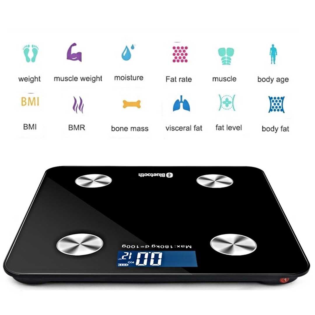 Soga 2X Wireless Bluetooth Digital Body Fat Scale Bathroom Health Analyser Weight Black, Home &Amp; Living &Gt; Bathroom &Gt; Bathroom Accessories &Gt; Bathroom Scales, , , , ,  - Nz Depot 2