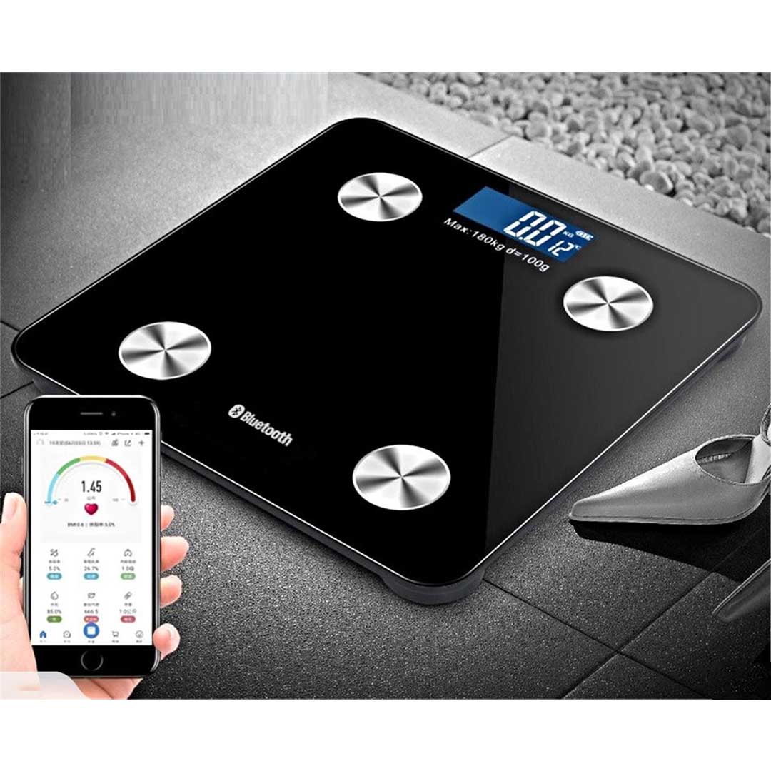 Soga 2X Wireless Bluetooth Digital Body Fat Scale Bathroom Health Analyser Weight Black, Home &Amp; Living &Gt; Bathroom &Gt; Bathroom Accessories &Gt; Bathroom Scales, , , , ,  - Nz Depot 3