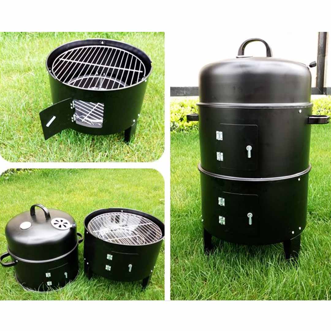 Soga 3 In 1 Barbecue Smoker Outdoor Charcoal Bbq Grill Camping Picnic Fishing, Home &Amp; Living &Gt; Outdoor Living &Gt; Barbecues &Gt; Barbecues &Gt; Smokers, , , , ,  - Nz Depot 5