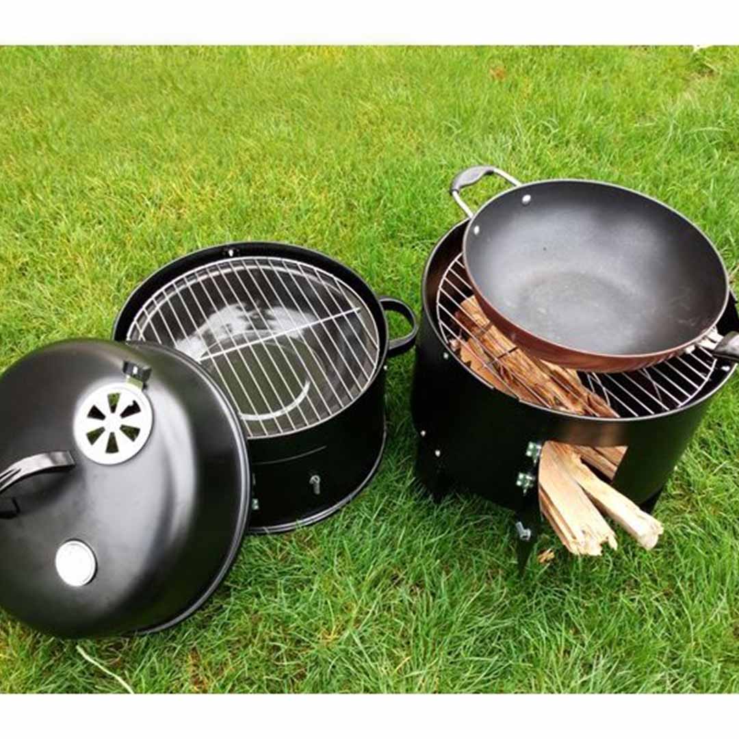 Soga 3 In 1 Barbecue Smoker Outdoor Charcoal Bbq Grill Camping Picnic Fishing, Home &Amp; Living &Gt; Outdoor Living &Gt; Barbecues &Gt; Barbecues &Gt; Smokers, , , , ,  - Nz Depot 6