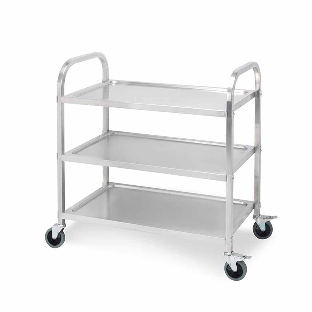 Soga 3 Tier 75X40X83.5Cm Stainless Steel Kitchen Dinning Food Cart Trolley Utility Size Small, Business &Amp; Industrial, Food Service, Food Service Carts, , ,  - Nz Depot 1