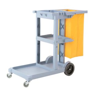 SOGA 3 Tier Multifunction Janitor Cleaning Waste Cart Trolley and Waterproof Bag, Business & Industrial, Food Service, Food Service Carts, , ,  - NZ DEPOT 1