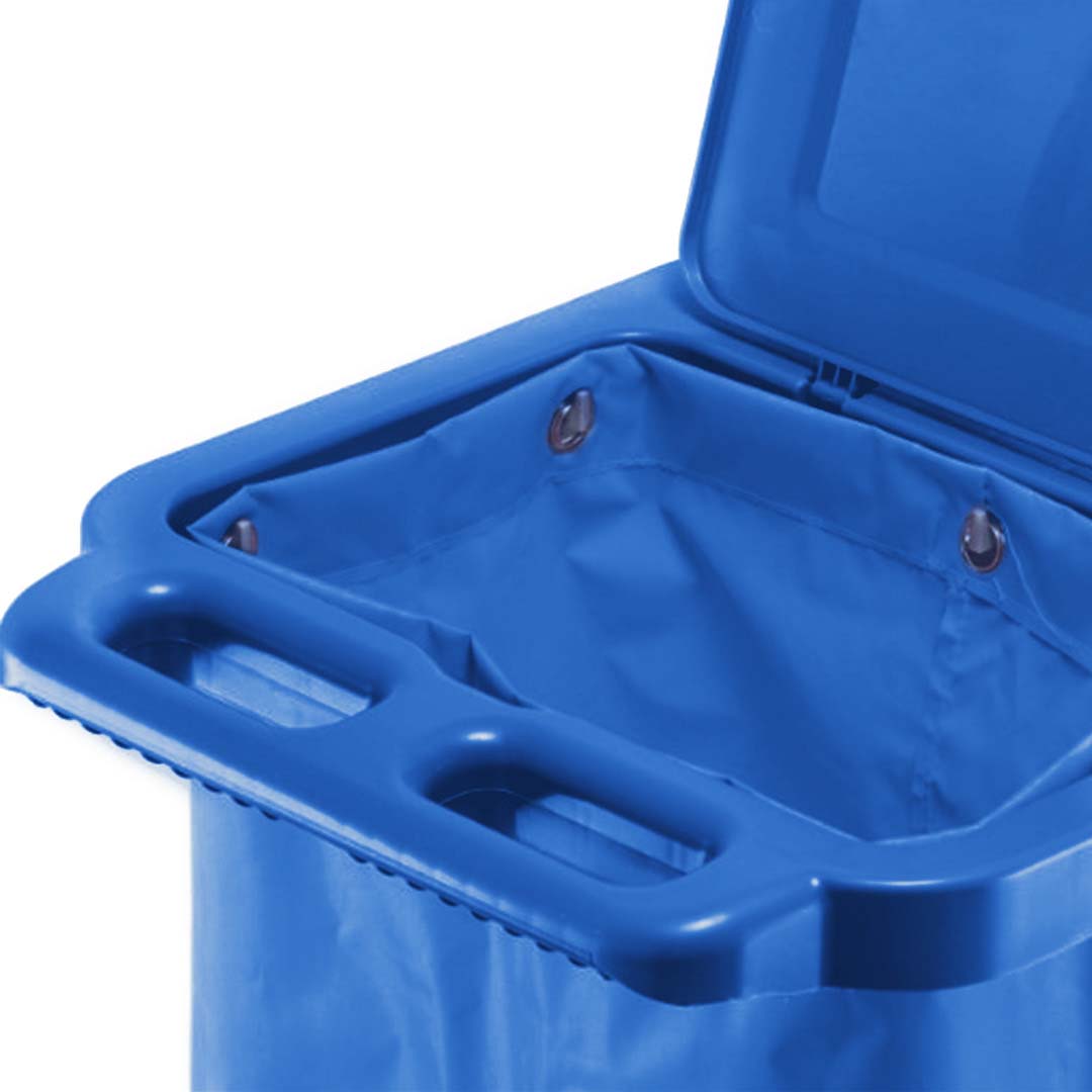 Soga 3 Tier Multifunction Janitor Cleaning Waste Cart Trolley And Waterproof Bag With Lid Blue, Business &Amp; Industrial, Food Service, Food Service Carts, , ,  - Nz Depot 4