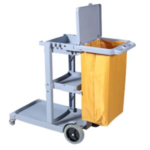 SOGA 3 Tier Multifunction Janitor Cleaning Waste Cart Trolley and Waterproof Bag with Lid, Business & Industrial, Food Service, Food Service Carts, , ,  - NZ DEPOT 2