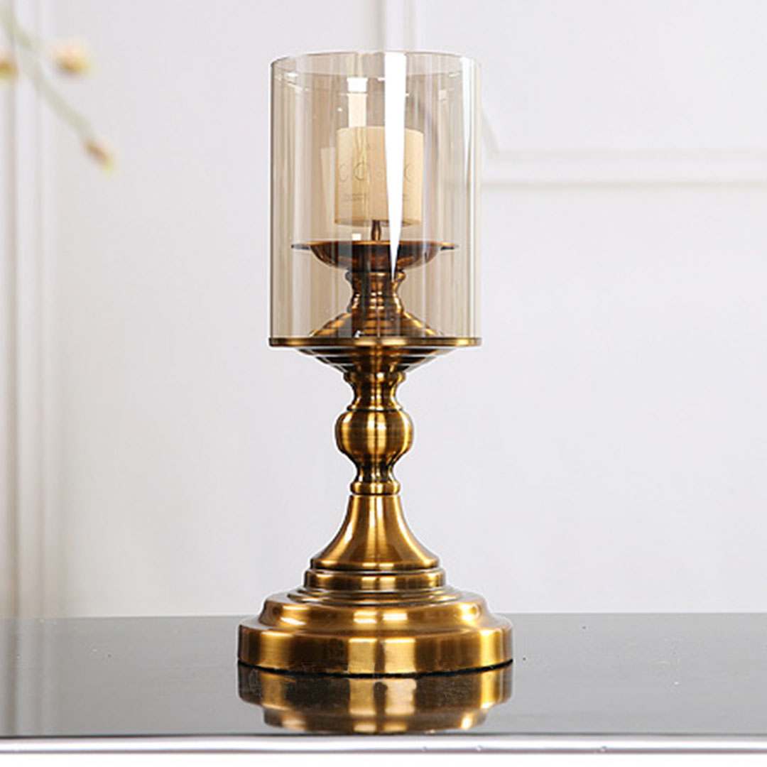 Soga 33.5Cm Gold Nordic Deluxe Candlestick Candle Holder Stand Pillar Glass /Iron, Home &Amp; Living, Home Decor, Candles &Amp; Holders, Candle Accessories, ,  - Nz Depot 3