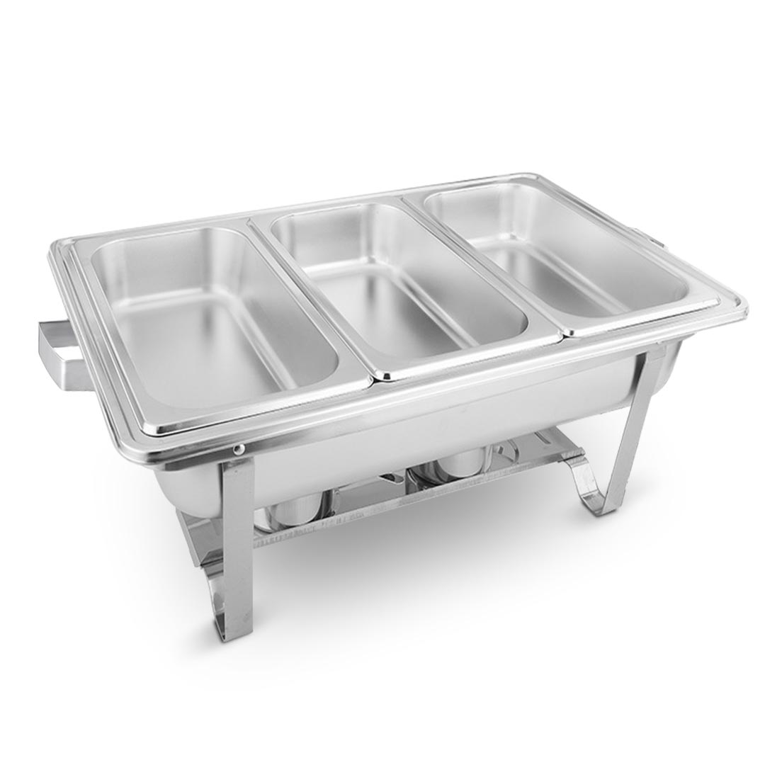 Soga 3L Triple Tray Stainless Steel Chafing Food Warmer Catering Dish, Furniture, Kitchen &Amp; Dining Room Furniture, Buffets, Sideboards &Amp; Kitchen Islands, , ,  - Nz Depot 3