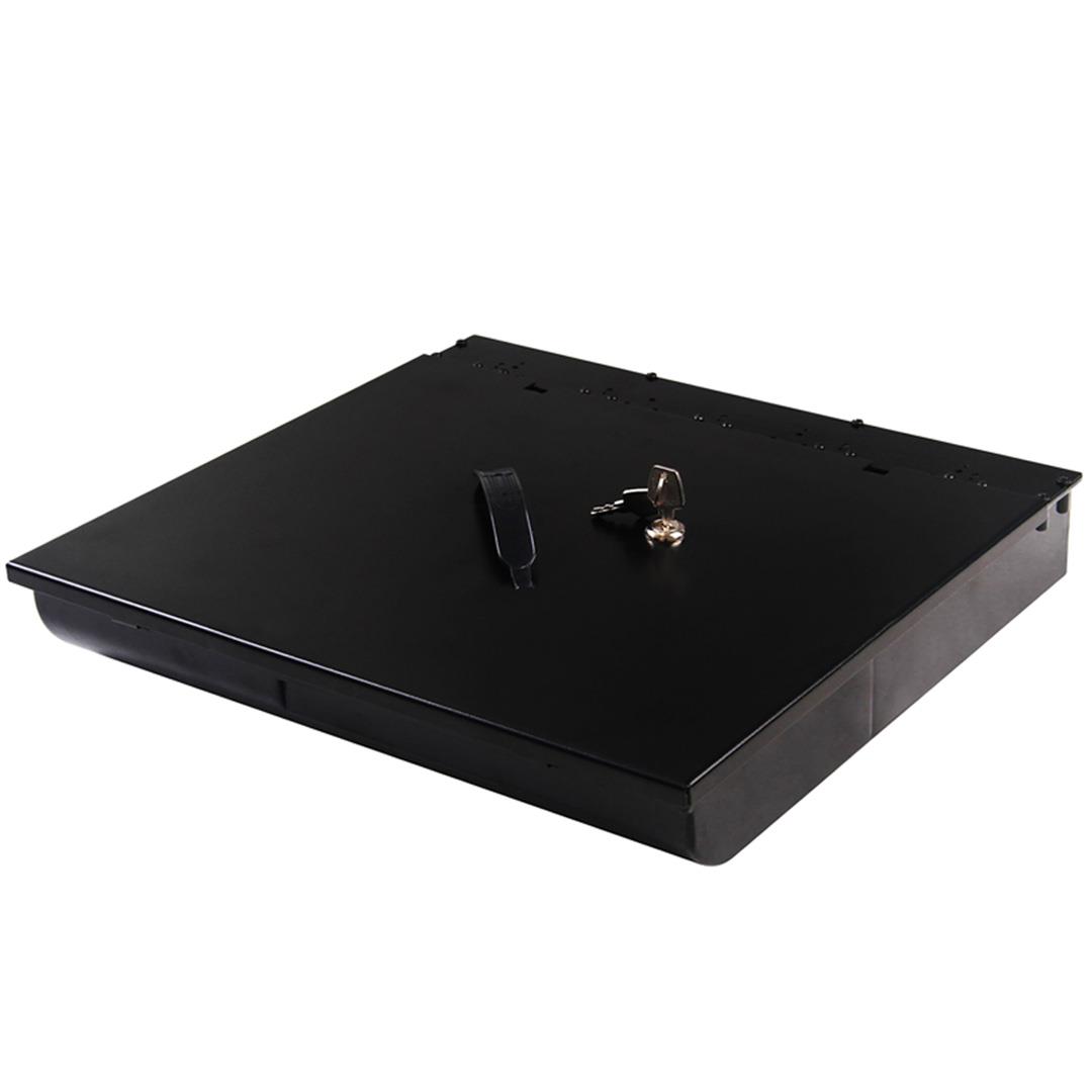 Soga 4 Bills 8 Coins Cash Tray With Lockable Lid Heavy Duty Spare Cash Tray Black, Business &Amp; Industrial, Retail, Money Handling, Cash Register &Amp; Pos Terminal Accessories, Cash Drawers &Amp; Trays,  - Nz Depot 1