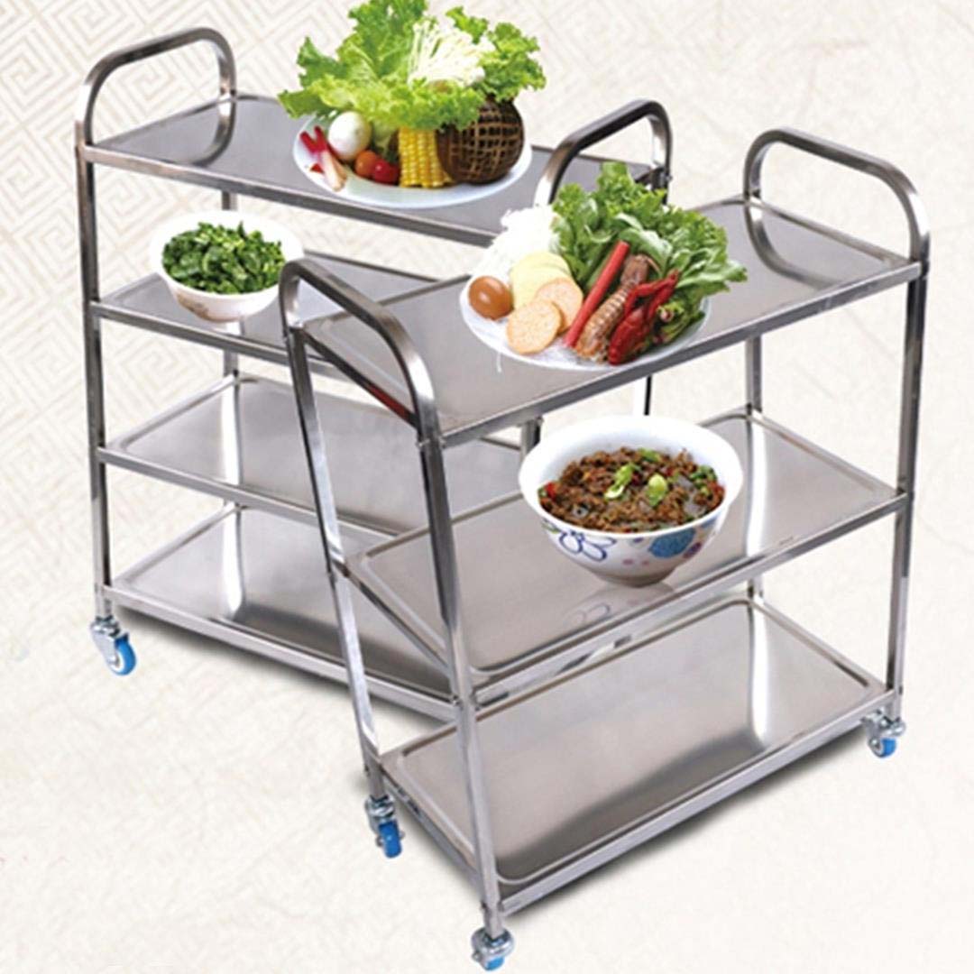 Soga 4 Tier 950X500X1220 Stainless Steel Kitchen Dining Food Cart Trolley Utility, Business &Amp; Industrial, Food Service, Food Service Carts, , ,  - Nz Depot 4