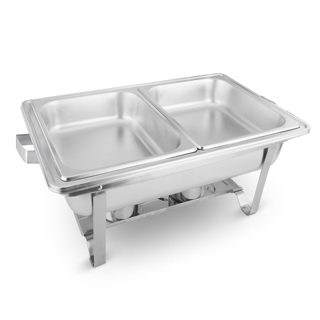 Soga 4.5L Dual Tray Stainless Steel Chafing Food Warmer Catering Dish, Furniture, Kitchen &Amp; Dining Room Furniture, Buffets, Sideboards &Amp; Kitchen Islands, , ,  - Nz Depot 3