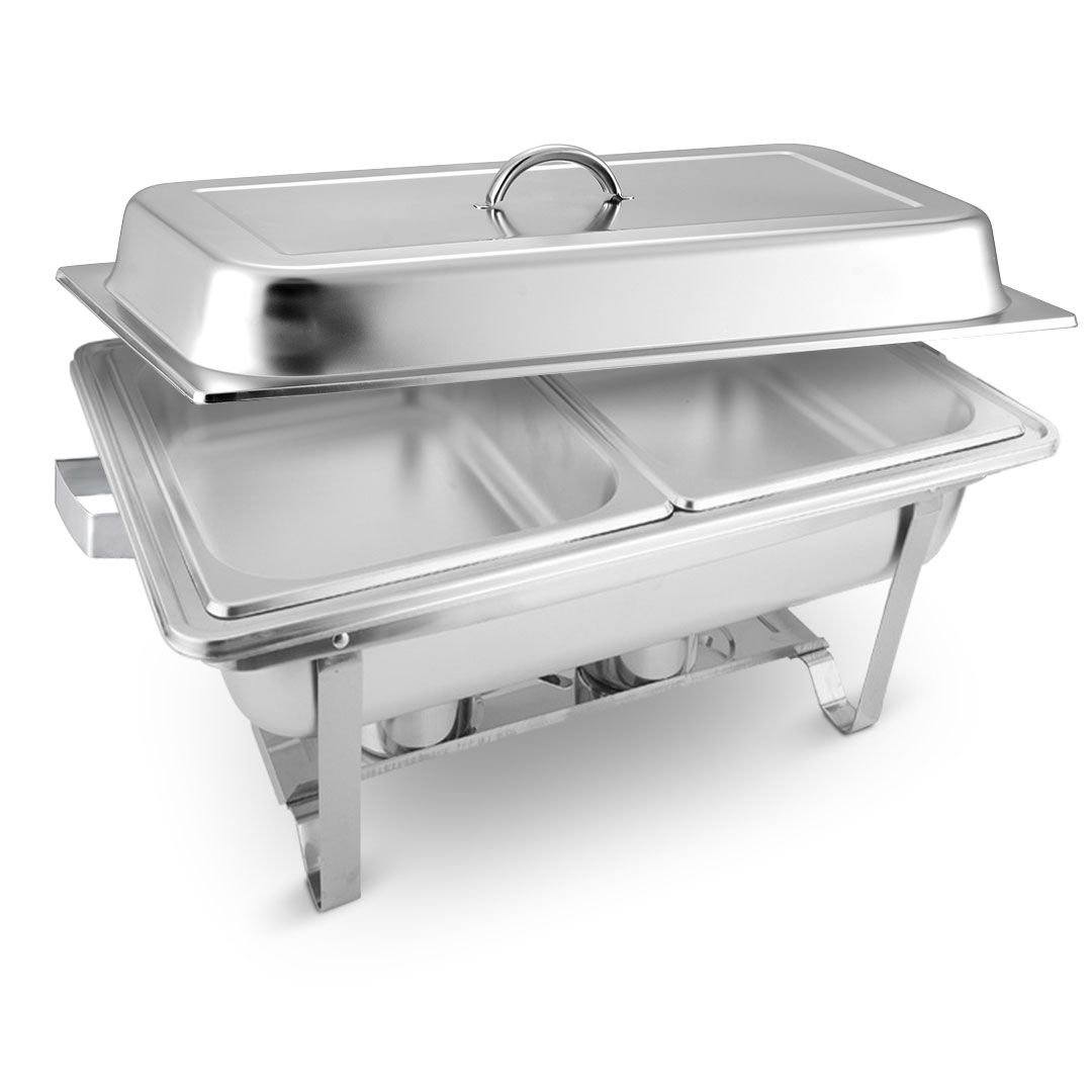 Soga 4.5L Dual Tray Stainless Steel Chafing Food Warmer Catering Dish, Furniture, Kitchen &Amp; Dining Room Furniture, Buffets, Sideboards &Amp; Kitchen Islands, , ,  - Nz Depot 1