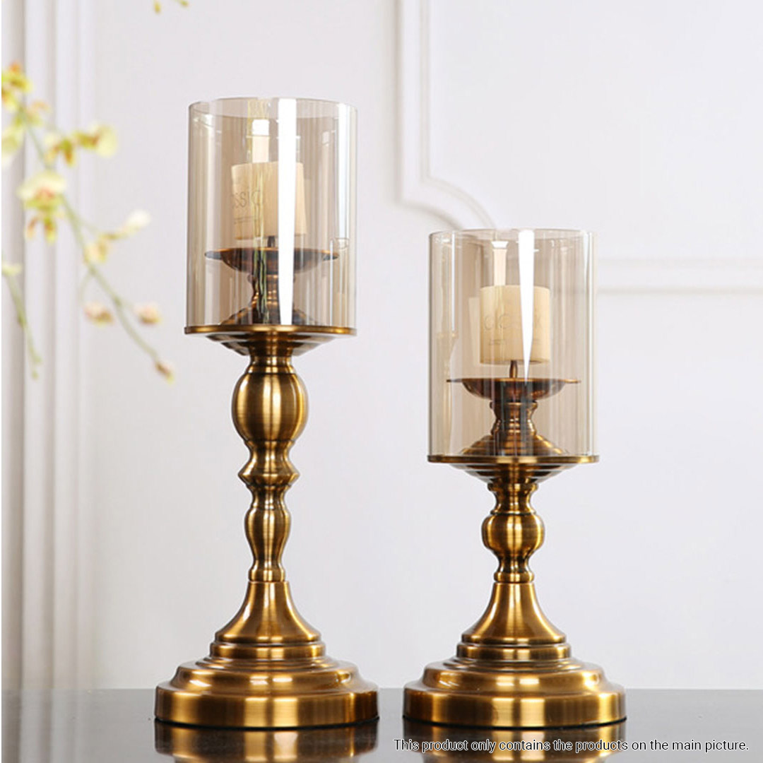 Soga 42Cm Gold Nordic Deluxe Candlestick Candle Holder Stand Pillar Glass /Iron, Home &Amp; Living, Home Decor, Candles &Amp; Holders, Candle Accessories, ,  - Nz Depot 5