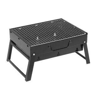 SOGA 43cm Portable Folding Thick Box type Charcoal Grill for Outdoor BBQ Camping NZ DEPOT