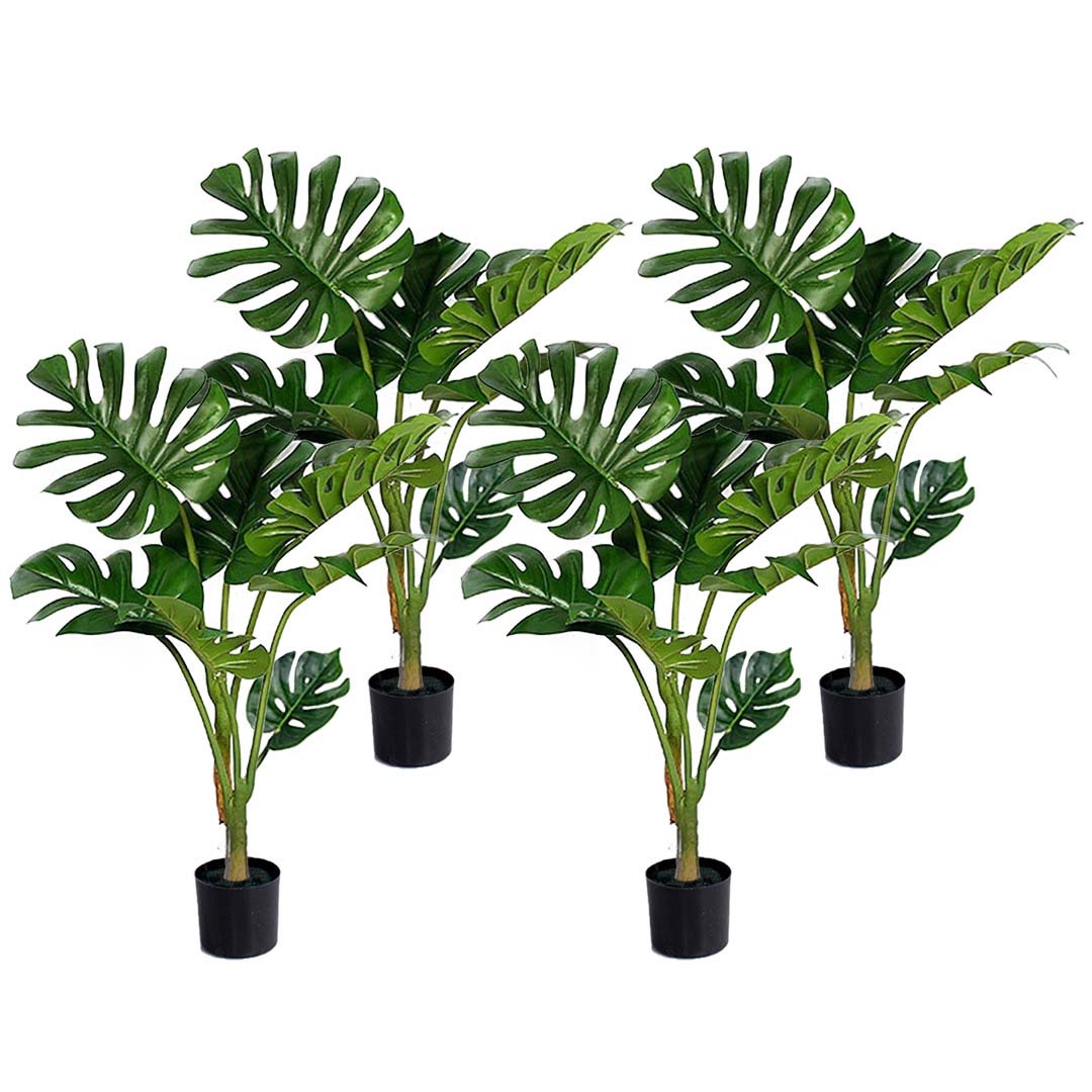 SOGA 4X 120cm Artificial Green Indoor Turtle Back Fake Decoration Tree Flower Pot Plant, Home & Living, Home Decor, Artificial Plants, , ,  - NZ DEPOT 1