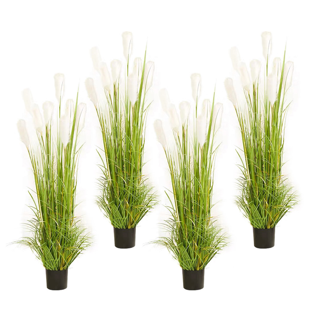 Soga 4X 120Cm Nearly Natural Plume Grass Artificial Plant, Home &Amp; Living, Home Decor, Artificial Plants, , ,  - Nz Depot 1