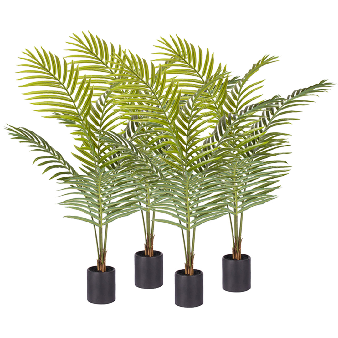 Soga 4X 120Cm Green Artificial Indoor Rogue Areca Palm Tree Fake Tropical Plant Home Office Decor, Home &Amp; Living, Home Decor, Artificial Plants, , ,  - Nz Depot 1