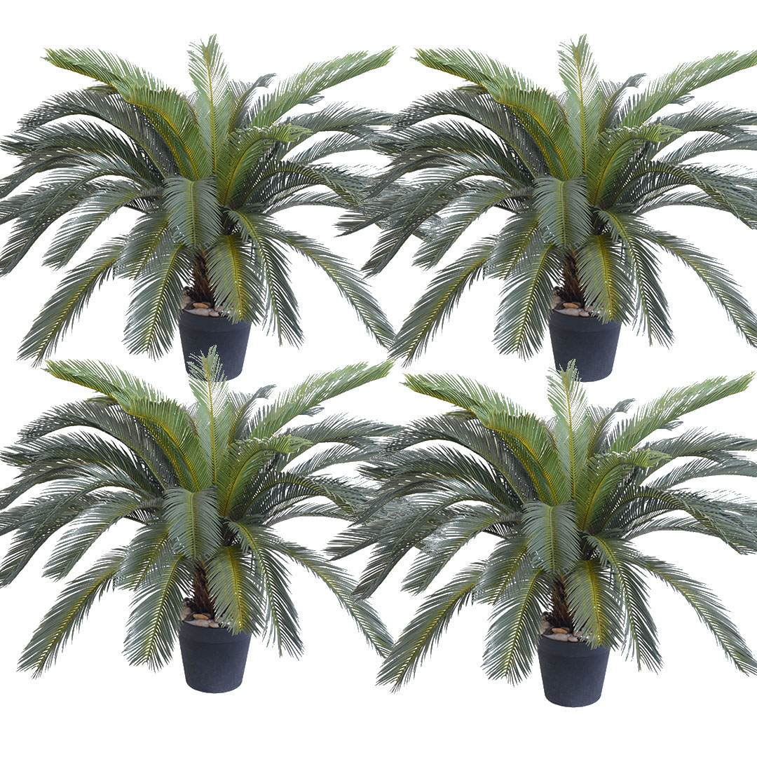 Soga 4X 125Cm Artificial Indoor Cycas Revoluta Cycad Sago Palm Fake Decoration Tree Pot Plant, Home &Amp; Living, Home Decor, Artificial Plants, ,  - Nz Depot 1