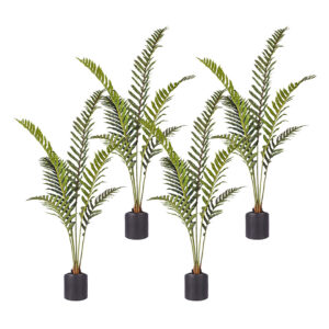 SOGA 4X 150cm Artificial Green Rogue Hares Foot Fern Tree Fake Tropical Indoor Plant Home Office Decor, Home & Living, Home Decor, Artificial Plants, , ,  - NZ DEPOT 1