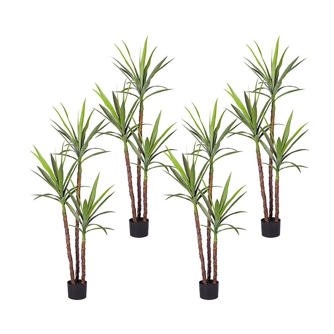 Soga 4X 150Cm Artificial Natural Green Dracaena Yucca Tree Fake Tropical Indoor Plant Home Office Decor, Home &Amp; Living, Home Decor, Artificial Plants, , ,  - Nz Depot 1