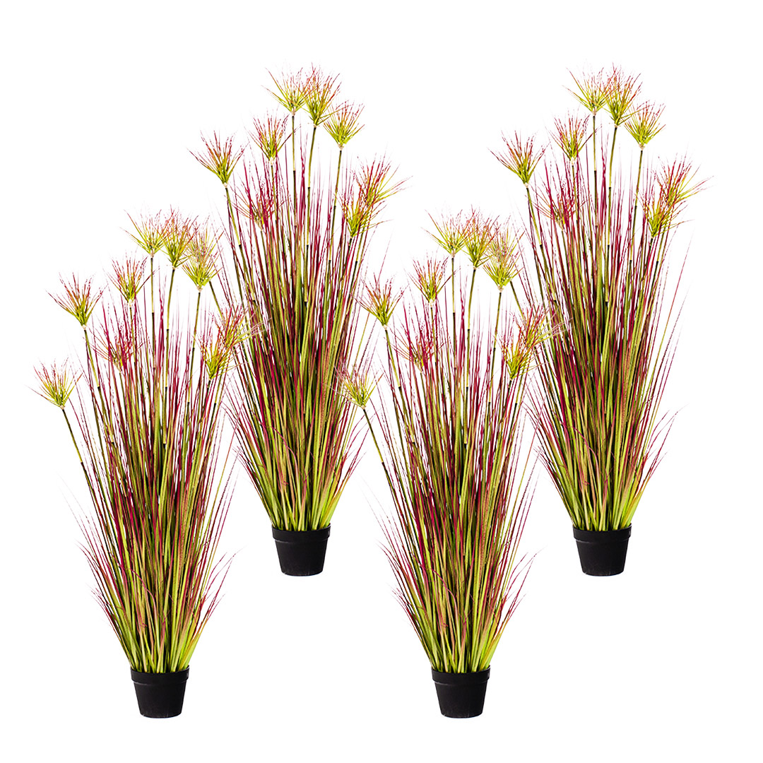 Soga 4X 150Cm Purple-Red Artificial Indoor Potted Papyrus Plant Tree Fake Simulation Decorative, Home &Amp; Living, Home Decor, Artificial Plants, , ,  - Nz Depot 1