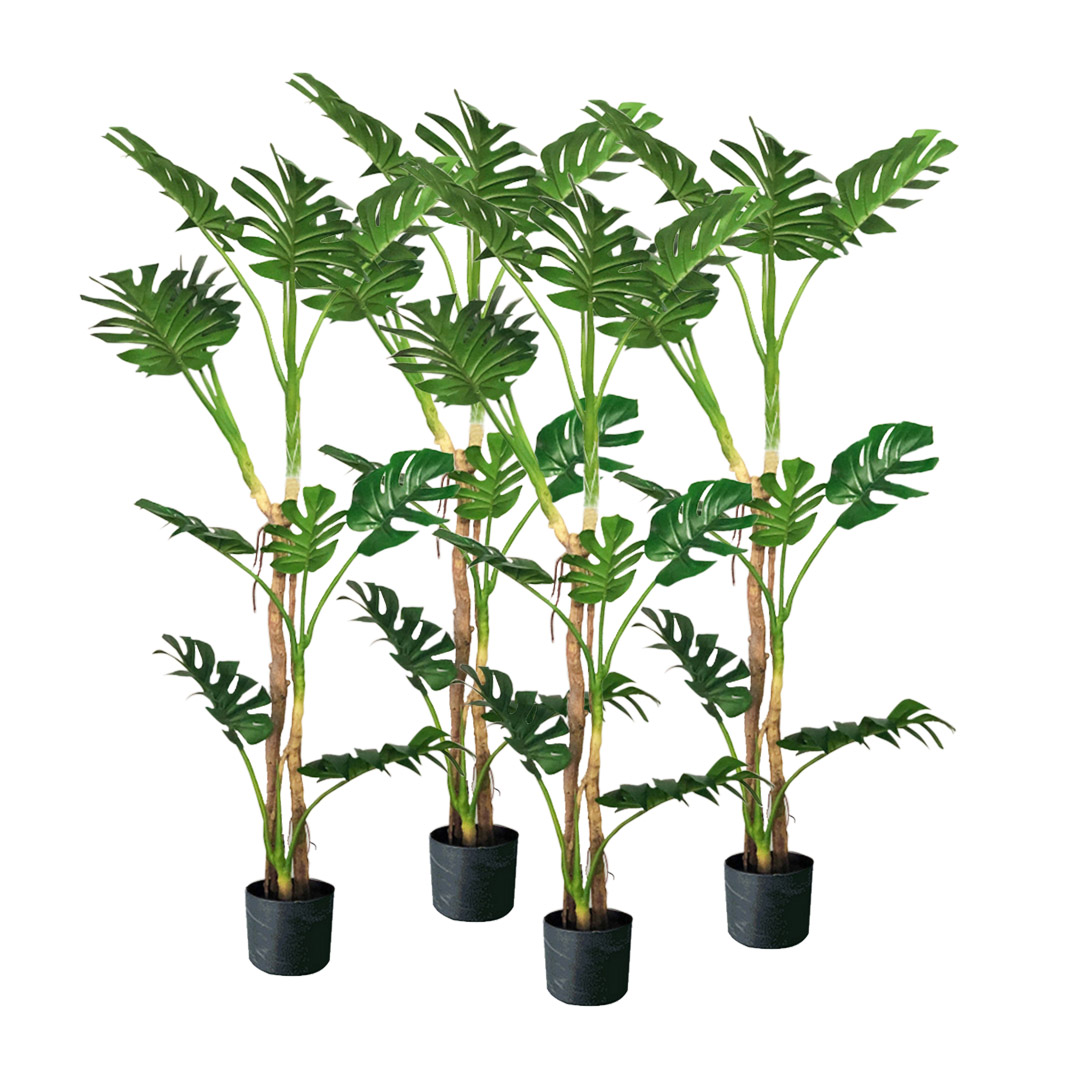 Soga 4X 175Cm Tropical Monstera Palm Artificial Plant Tree, Real Touch Technology, With Uv Protection, Home &Amp; Living, Home Decor, Artificial Plants, , ,  - Nz Depot 1