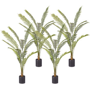 SOGA 4X 240cm Artificial Green Rogue Hares Foot Fern Tree Fake Tropical Indoor Plant Home Office Decor, Home & Living, Home Decor, Artificial Plants, , ,  - NZ DEPOT 1