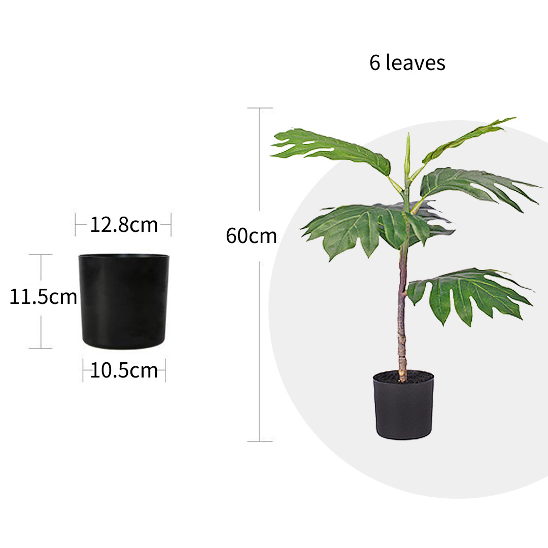 Soga 4X 60Cm Artificial Natural Green Split-Leaf Philodendron Tree Fake Tropical Indoor Plant Home Office Decor, Home &Amp; Living, Home Decor, Artificial Plants, , ,  - Nz Depot 2