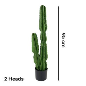 SOGA 4X 95cm Green Artificial Indoor Cactus Tree Fake Plant Simulation Decorative 2 Heads, Home & Living, Home Decor, Artificial Plants, ,  - NZ DEPOT 2