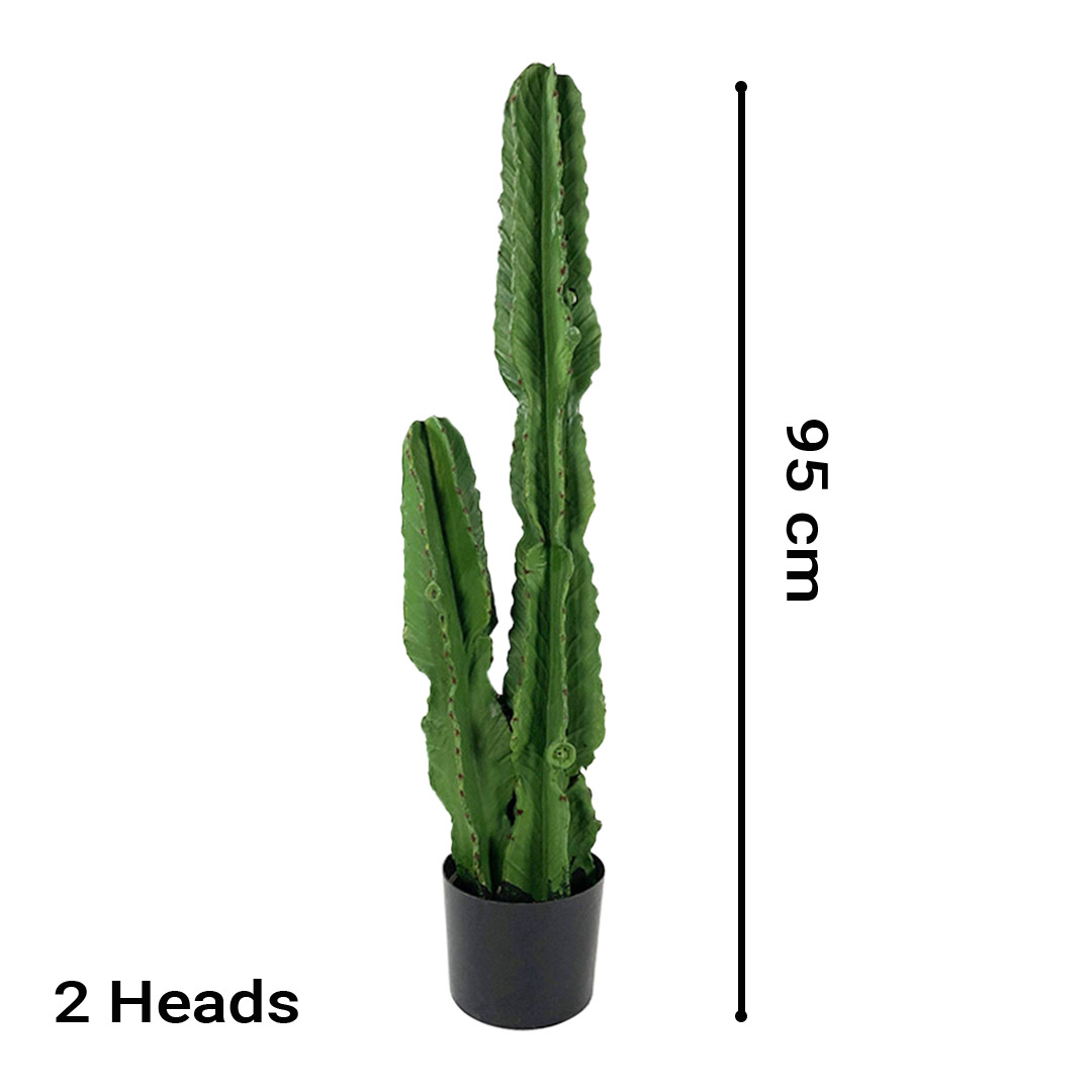 Soga 4X 95Cm Green Artificial Indoor Cactus Tree Fake Plant Simulation Decorative 2 Heads, Home &Amp; Living, Home Decor, Artificial Plants, ,  - Nz Depot 2