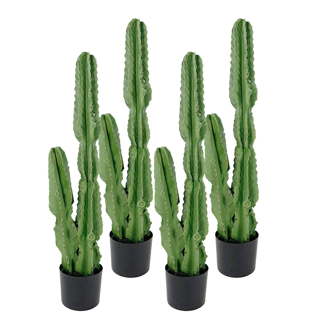 Soga 4X 95Cm Green Artificial Indoor Cactus Tree Fake Plant Simulation Decorative 2 Heads, Home &Amp; Living, Home Decor, Artificial Plants, ,  - Nz Depot 1