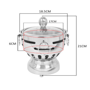 SOGA 4X Stainless Steel Mini Asian Buffet Hot Pot Single Person Shabu Alcohol Stove Burner with Glass Lid, Business & Industrial, Food Service, Plate & Dish Warmers, , ,  - NZ DEPOT 2