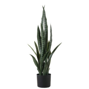 SOGA 95cm Sansevieria Snake Artificial Plants with Black Plastic Planter Greenery, Home Office Decor, Home & Living, Home Decor, Artificial Plants, , ,  - NZ DEPOT 1