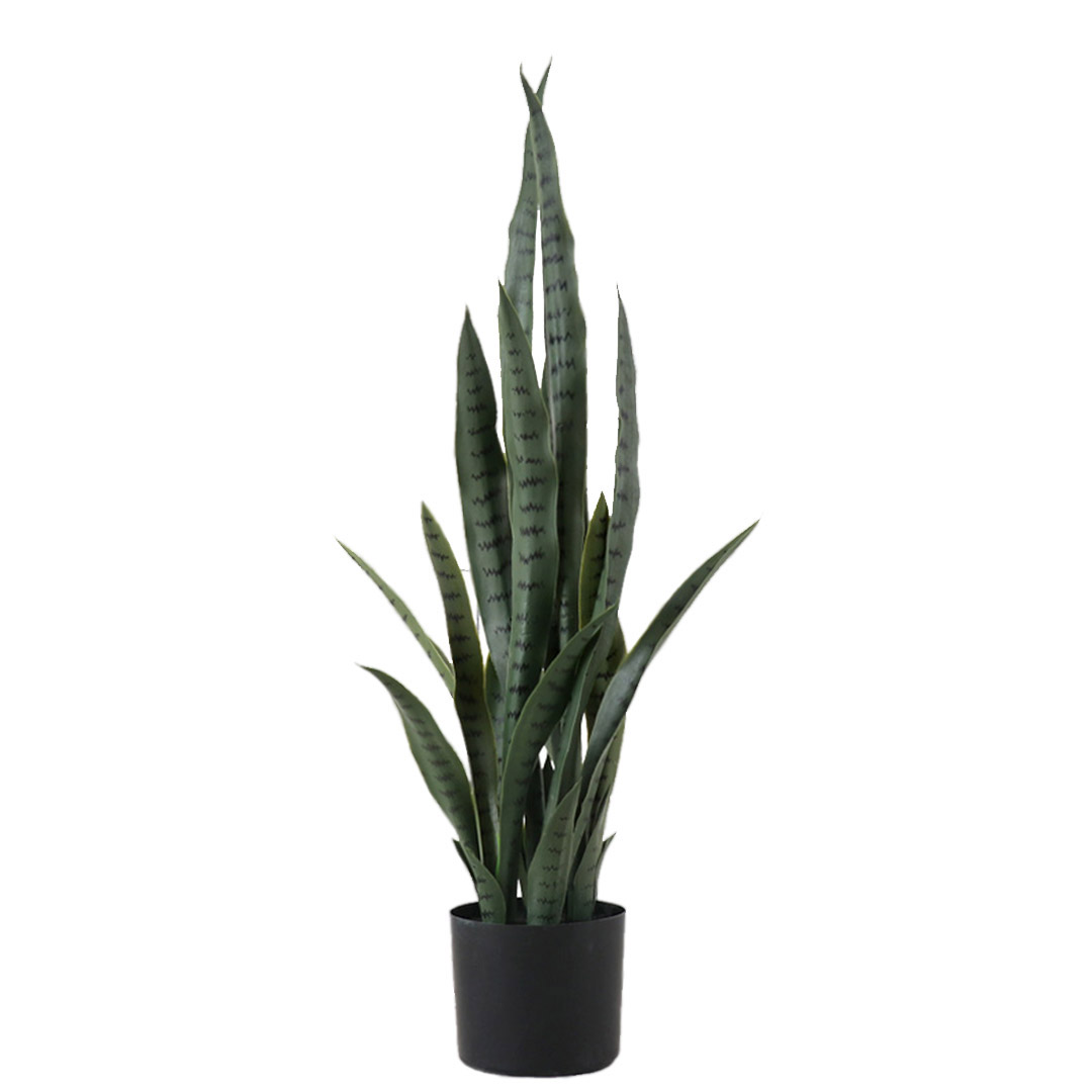 Soga 95Cm Sansevieria Snake Artificial Plants With Black Plastic Planter Greenery, Home Office Decor, Home &Amp; Living, Home Decor, Artificial Plants, , ,  - Nz Depot 1